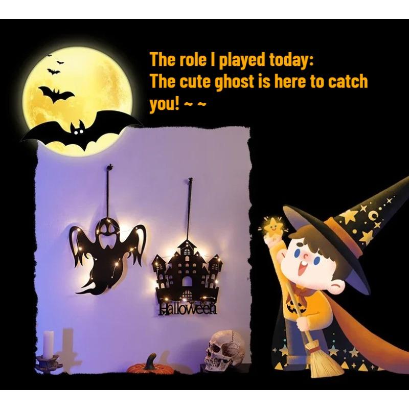 Halloween Pumpkin Lantern Decoration Luminous Hanging Ornaments Bar Background Wall Scene Arrangement Costume Props Atmosphere Hanging Items