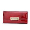 Alligator Pattern Genuine Leather Wallet Woman Long Ladies Cowhide Purse Diamond Decorated Card Holder Clutch Bag