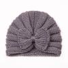 Autumn and Winter New Baby Bow Hat, Children's Knitted Warm Wool Hat, Baby Fetal Hat