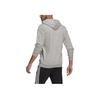 Adidas Solid Color Logo Print Hooded Drawstring Long Sleeve Sweatshirt Men Tops Gray GL0020