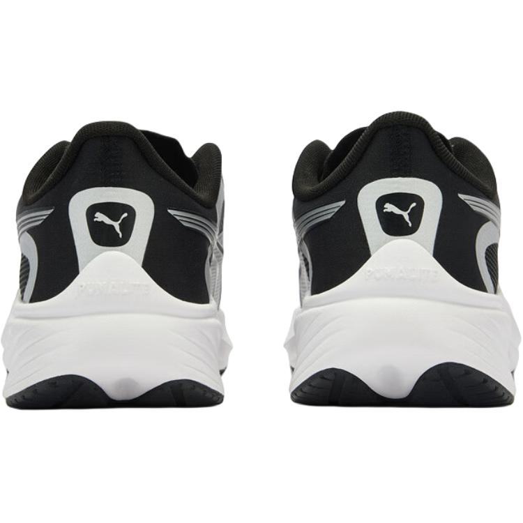 Puma Pounce Lite Fabric Neutral Disc Jr Comfortable Low Top Kids Running Shoes Unisex sneaker Silver Black 404687-01
