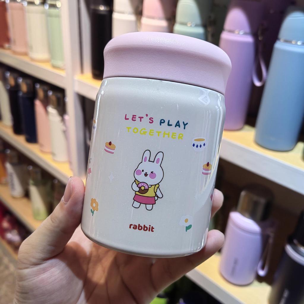 Small Cartoon Stew Cup: Portable, Cute Stainless Steel Insulated Mug for Girls & Students - Perfect for Porridge