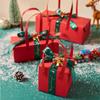 Schleife Weihnachten Süßigkeiten Geschenkbox Rot Geschenke Verpackung Handtasche Kreative Weihnachtsgeschenktasche Geschenkbox