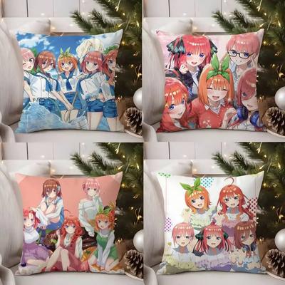 The Q-Quintessential Quintuplets Pillow Case Sofa Living Room Bedroom Double-sided Printing Cushion Nap Time Cushion Cover