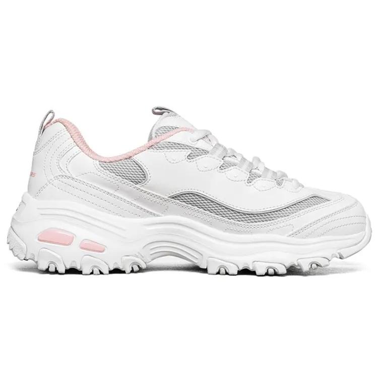 Skechers D'lites 1.0 Gs White / Grey / Pink Women's (Unisex) Chunky Sneakers 66666214 WGYP