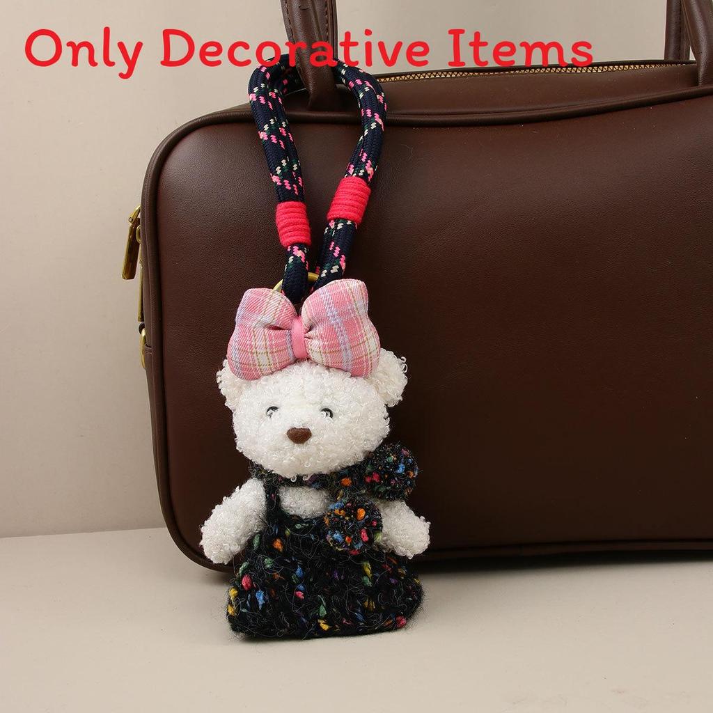 Cute Plush Bear Keychain With Woolen Sweater For Kids And Teen Gift