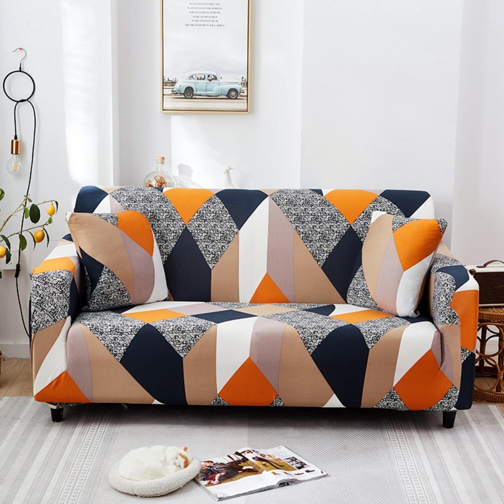Old Fashioned Armchair Sofa Cover Full Elastic Slip Proof Stretchable Protector