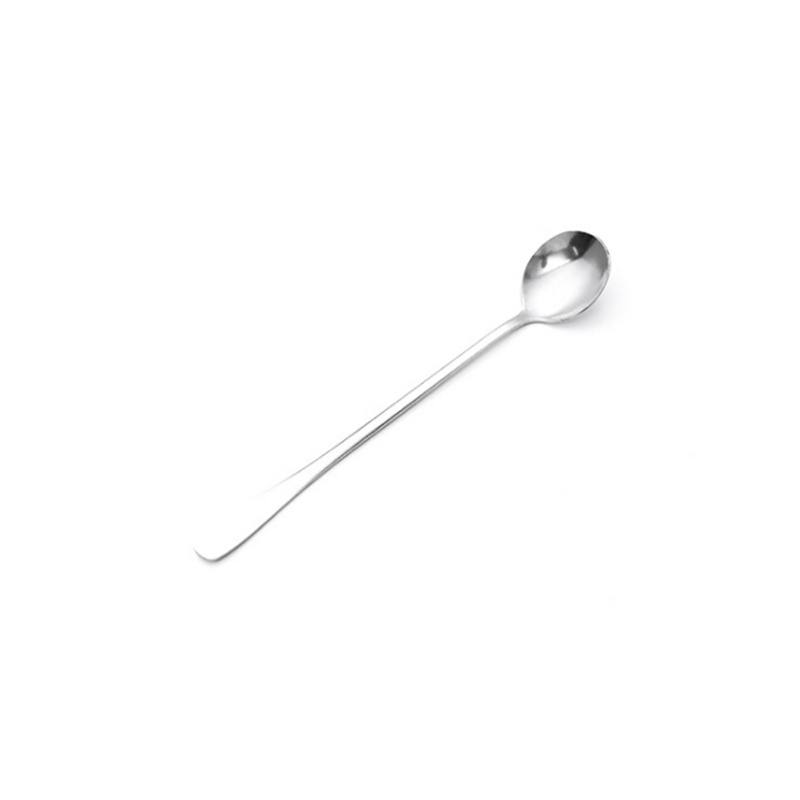 6pcs Stainless Steel Coffee Spoon Tea Scoop Dessert Spoon Long Handle  Milkshake Ice Cream Candy Tea Spoon Kitchen Accessories