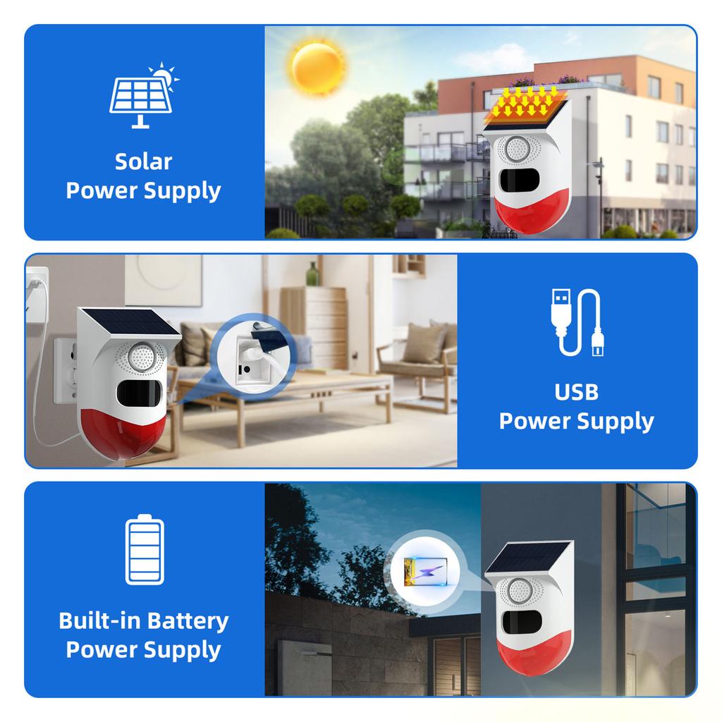 WiFi Wireless Infrared Motion Sensor Retector Siren Alarm Sensor for Home Security