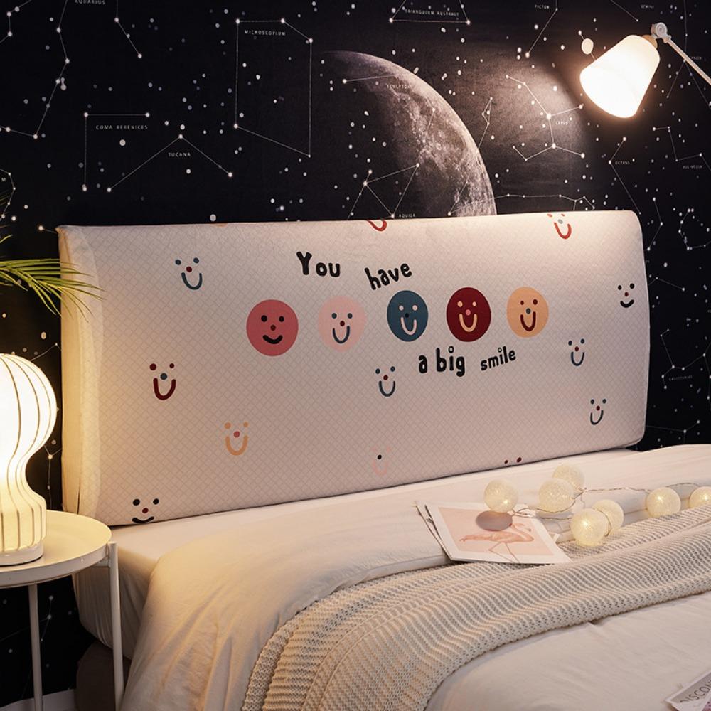 Nordic Nantong Bedside Cover Bedroom Bedside Backrest Cover Elastic Dustproof Soft Bag Fabric Protective Cover