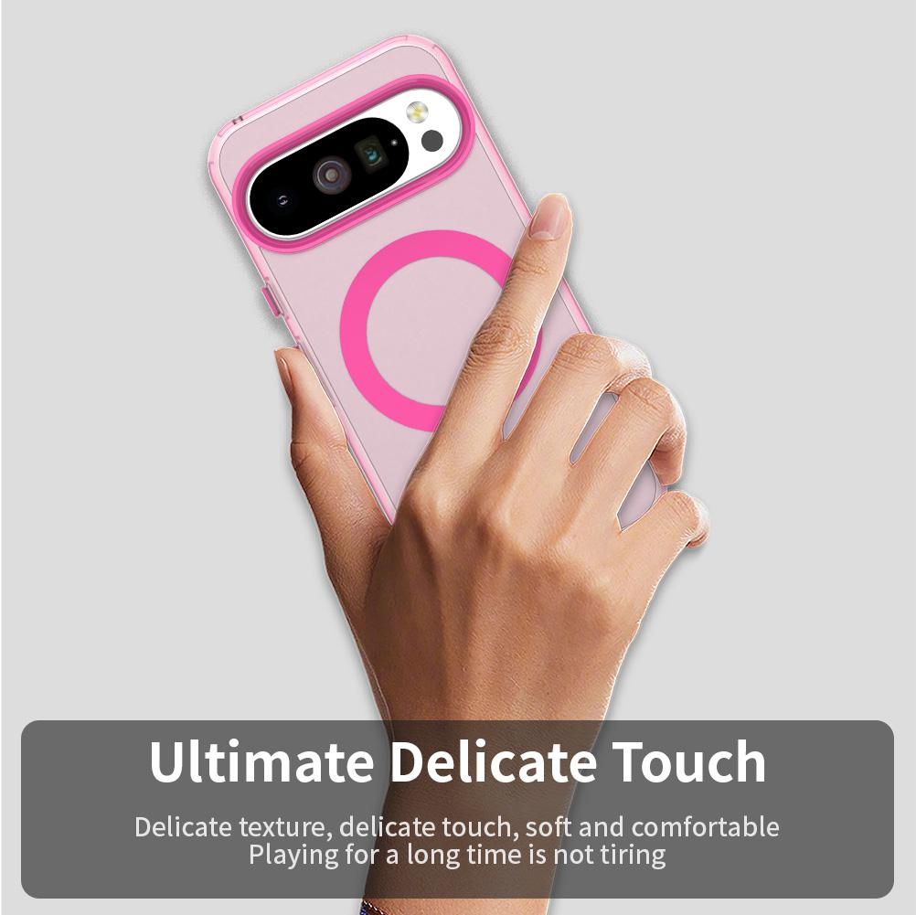 Matte Candy Color for Case for Google Pixel 9 8 10 Pro XL 9A 8A 9 XL Magnetic Frosted Soft TPU Cover for Pixel 10 Pro