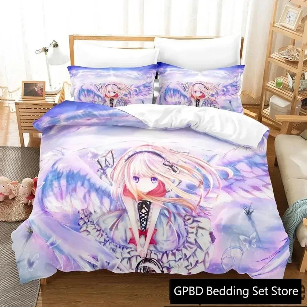 3D Print Guardian Angel Comfortable Duvet Quilt Cover Pillowcase Bedding Set Children Bedroom Decoration Home Textile