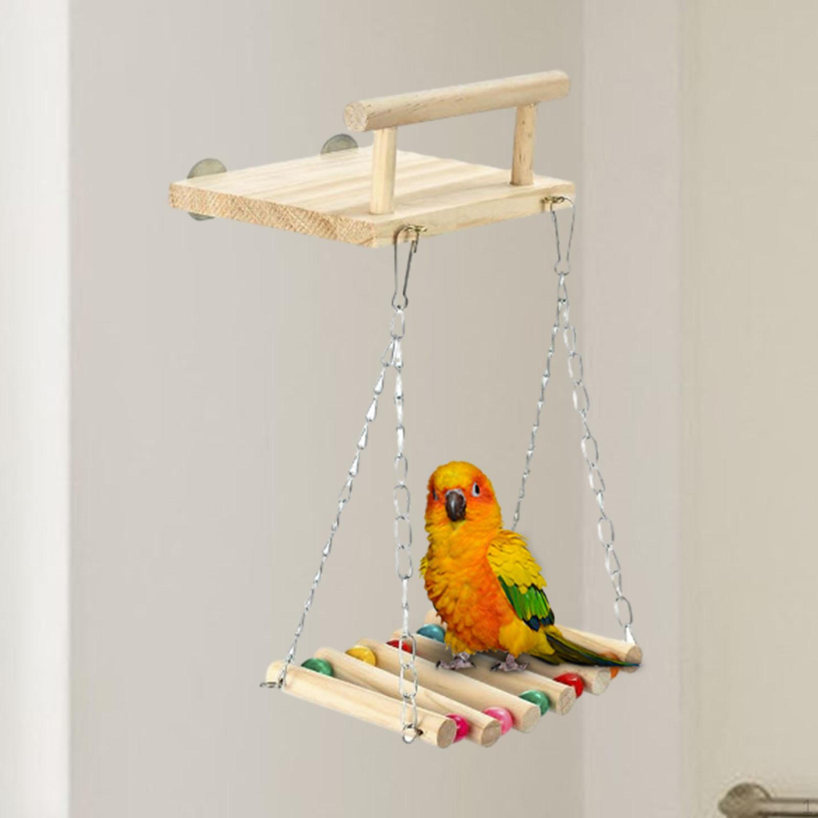 

Игрушка для жевания птичьей жердочки, прочная износостойкая платформа, аксессуары для птичьей клетки, практичные для B