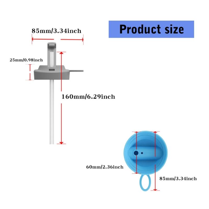 Colorful Silicone Sodas Can Lid and Straw Easy Use Spill-proof Sealed Can Cover for Canned Beverages Beer and Juice