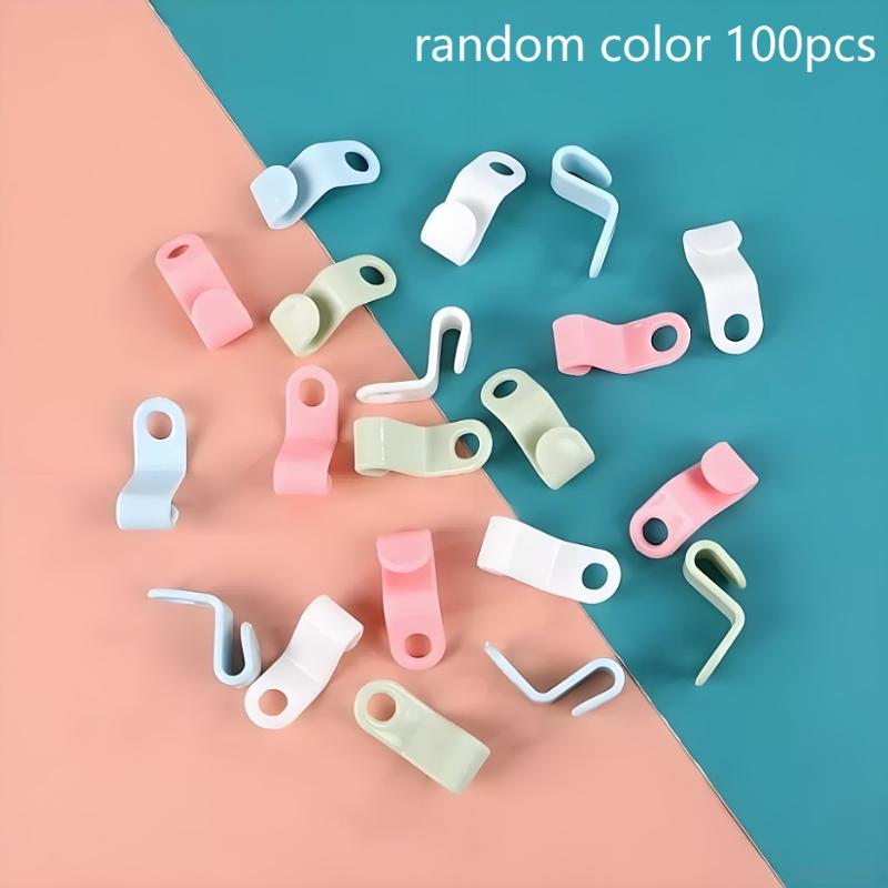 50/100Pc Clothes Hanger Hooks Space Saving Closet Connector Hook Cascading Hanger Plastic Extender Clips Wardrobe Coat Organizer