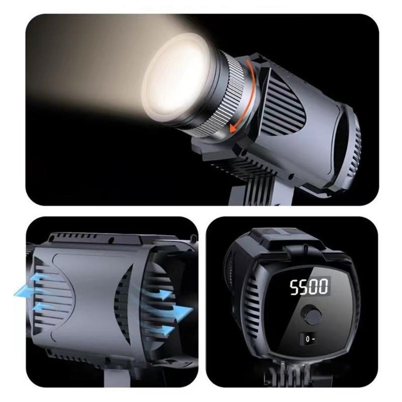 40W LED Studio Light Kit Ensures Optimaled Illumination for Live Stream and Content Creation with Long Service Bulbs
