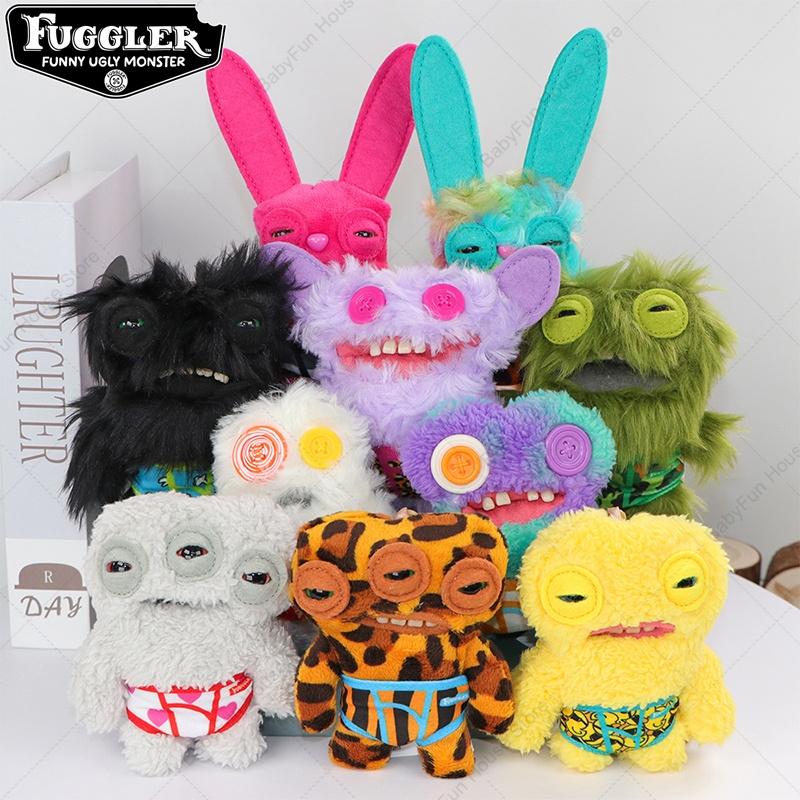 Fuggler Příšerky se škaredými zuby Plyšové hračky Klíčenky Fugglers Širokooký podivín Rozzlobený mimozemšťan Králík Panenky Peluche Přívěsky
