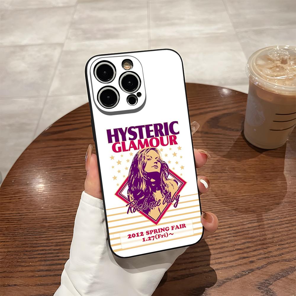 H-Hysteric Glamour Girl Phone Case For 17 Pro Max Iphone 14 Pro Max 12 16 15 13 Pro 11 Xr X Xs 8 7 Plus Back Cover