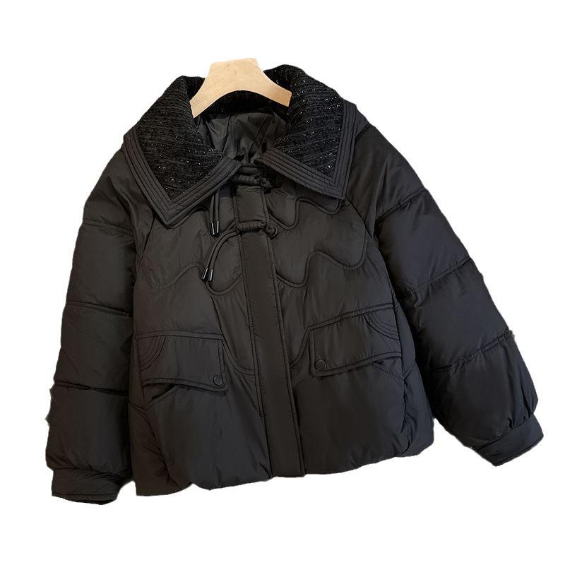 Autumn and Winter New Dongdaemun Foreign Style Small Fragrance Design Sense Niche Versatile Warm Cotton Jacket