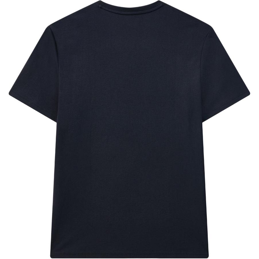 FILA Logo Sports Fashion Cotton Crew Neck Knit Short Sleeve T-Shirt Men T-Shirt Legendary-Blue F51M128198F
