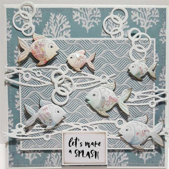 Fisch Metall Stanzformen DIY Scrapbooking Prägung Papier Karten Album Schablone