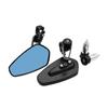 7/8" 22mm CNC Motorcycle Rearview Mirror Universal Blue Glass Scooter Bar Handlebar Mirror for
