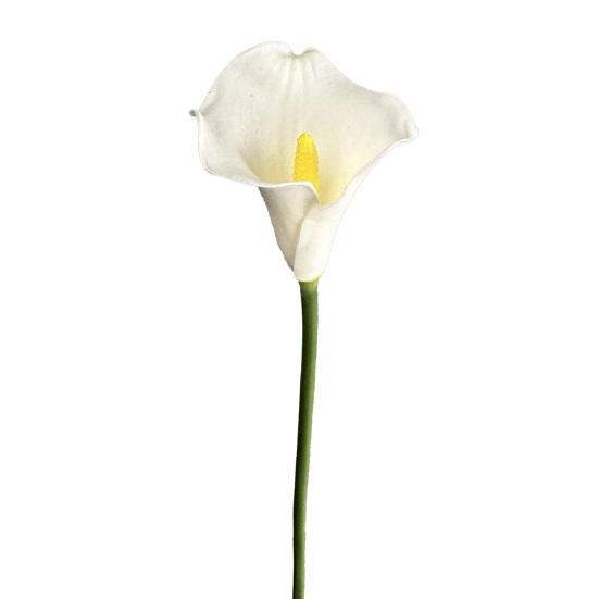 Artificial Common Calla Lily Realistic Fake Flower Stem Home Office Wedding Party Indoor Outdoor Faux Bloom Centerpiece Decoration