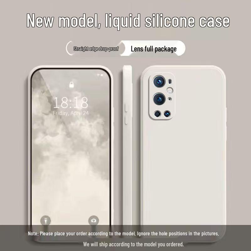 OnePlus 9 Pro Liquid Silicone Case - Full Coverage, Drop Protection, Skin-Friendly, Solid Color