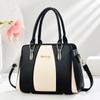 Stripe Color Matching Fashion Women Handbag Large Capacity Tote Bag Marble Texture Unique Design Hand Bag With Strap Crossbody