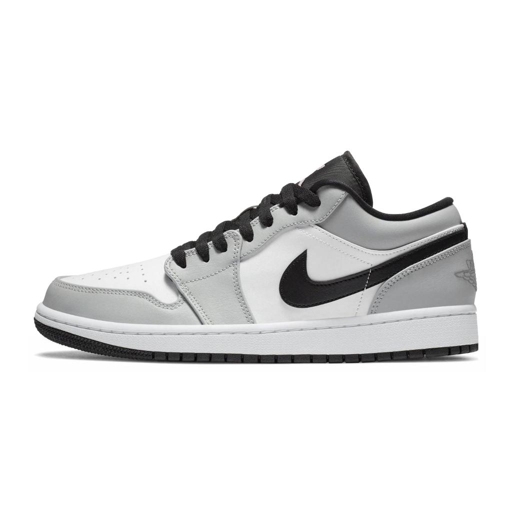 Jordan Air Jordan 1 Low Top Skateboard Shoes Unisex Smoke Gray 553558-132(Team162-DiorSbox)