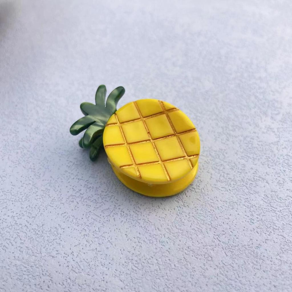 New Acetic Acid Fruit Hair Clip Strawberry Cartoon Hair Accessories Ins High End Cute Hair Clip Y2k