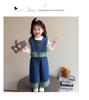 Toddler Girl 2025 Spring/Autumn Vest & Denim Pants Set