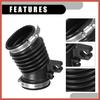 ACROPIX Air Cleaner Intake Hose Tube with Clamps 17225-R1A-A01 - Car Engine Filter Air Intake Duct Hose Tube - for Honda Civic 1.8L 2012-2015 Rubber