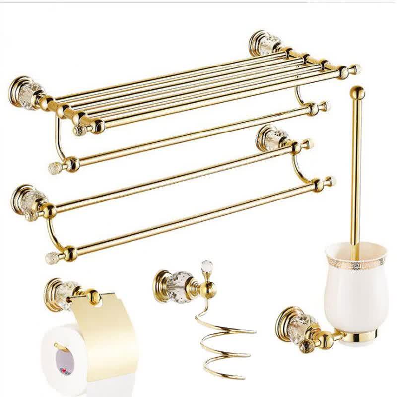 Stainless Steel Bathroom Towel Rack Set