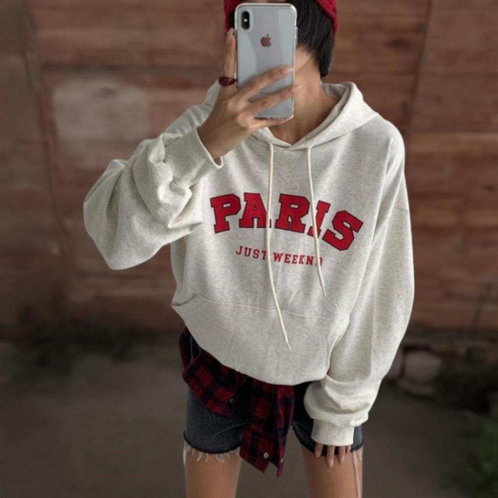 New Arrivals Open Run Women Color Block Oversized Hoodie T shirT