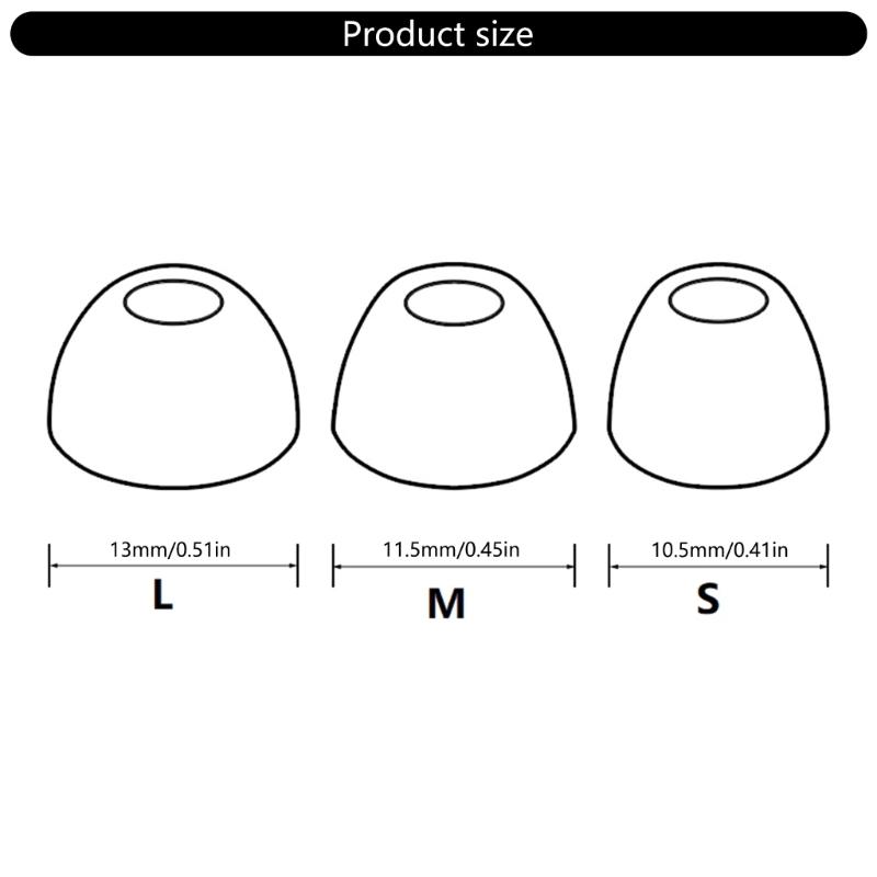 Silicone Earbuds Eartips For T230NC, Live Pro+ Earphone Eartip Set 6Pcs In Optional Size And Color