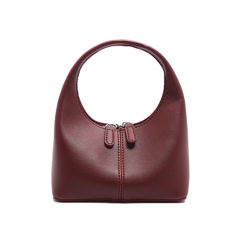 IELGY Simple French Underarm Bag Fresh Fashionable All-Match Crescent Bag