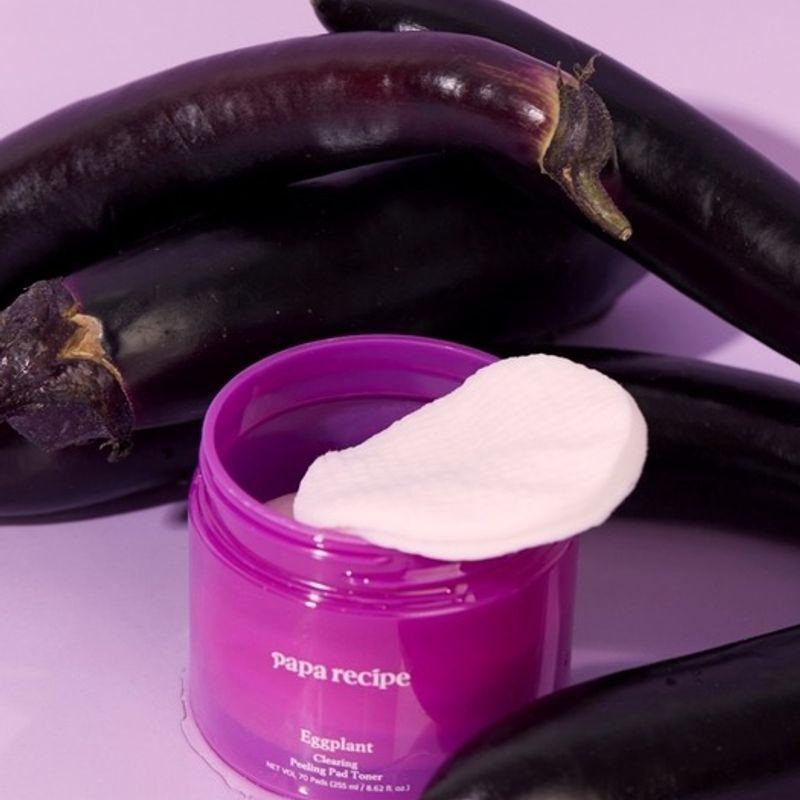 Aubergine Klärendes Peeling Pad Toner 255ml (70 Blatt)