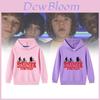 Sudadera con capucha de algodón premium para niños y niñas. Diseño elegante de dibujos animados para niños de 3 a 8 años.