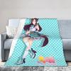 Mejiro Dober UmaMusume Pretty Derby Flannel Blanket Winter  Warm Soft Throw Blanket for Child Bedroom Bedspread Sofa Bed Cover