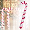 12PCS Inflatable Candy Cane Balloons Large Red White Striped Christmas Decorations for Party Home Tree Decoration