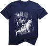 Funny Tattoo Artist Cats Vintage Parlor T-Shirt