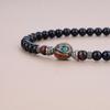 COAI Tibetan Onyx and Red Tiger Eye Nepalese Protection Good Luck and Power Stone for Men and Women 108-Bead Stones, Stones, Evil-Proof