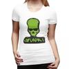 Gunki Logo Angling Skull Fishing Gunki  TShirt for Women ONeck Streetwear T Shirts Womens Tees Short Summer Clothes Tops