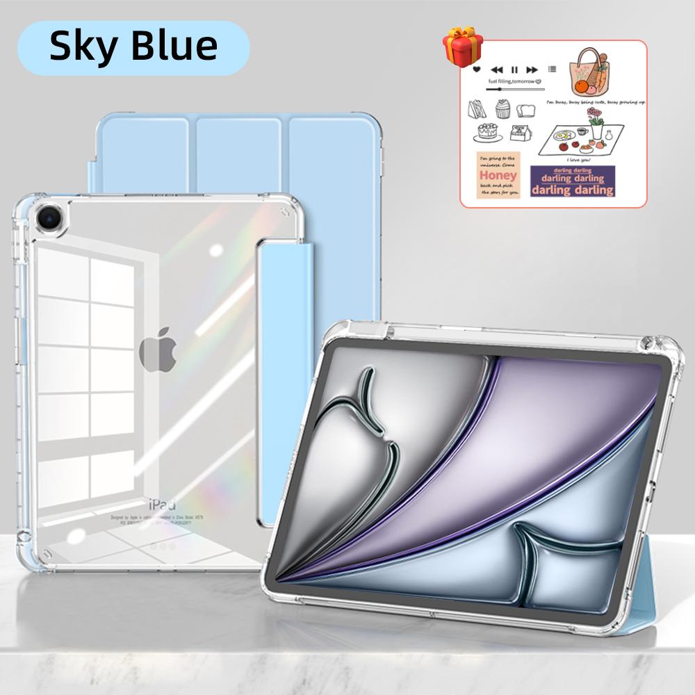 Transparency Case for iPad Air 11-inch 13-inch M2 Pro 13in 11in M4 iPad 10th Gen 10.9 Air 4/5 iPad 7/8/9th 10.2 5/6th 9.7in