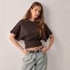 2025 Plus Size Women's Summer Casual Round Neck Short Sleeve T-Shirt - Solid Color