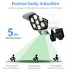 Solar Light Motion Sensor Security Dummy Camera Flood Light Wireless Outdoor IP65 Waterproof 77 LED Lamp 3 Mode Solar Wall Lamp