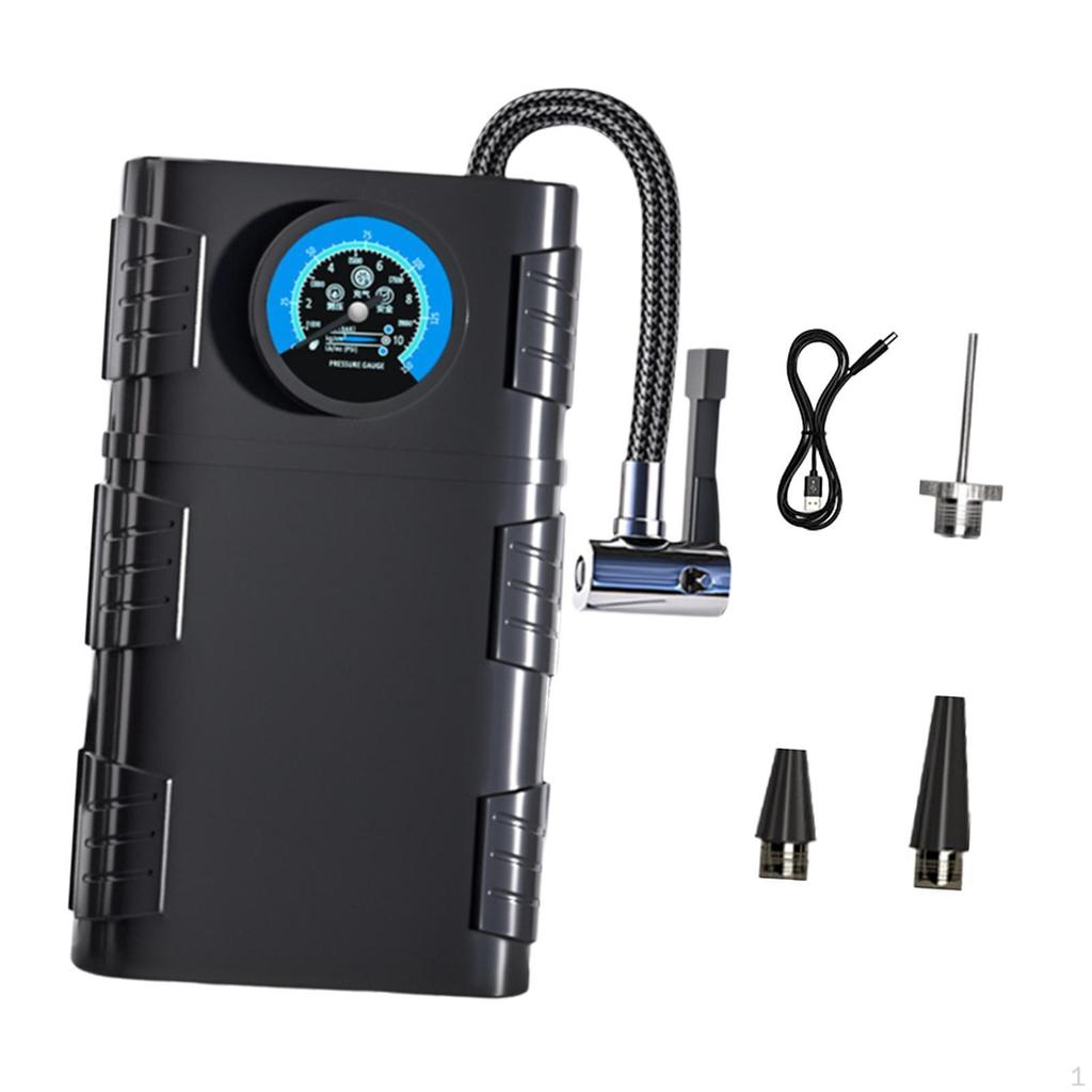 Electric Air Pump for Car Tire Inflation Portable Rechargeable