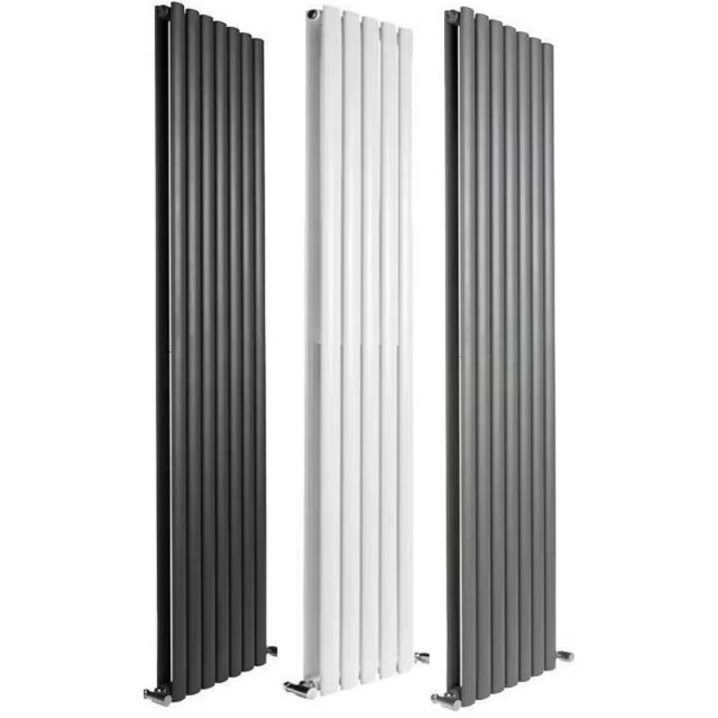Modern wall mounted decoration design for home heating system vertical heat radiant steel central hot water radiator Black - Radiator