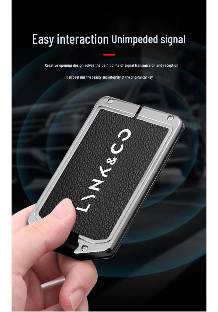 LYNK & CO Card Key Case for 08: Z10/Z20 Buckle, Full Protective Shell for Models 05/06/07/09/03